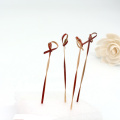 Custom Disposable Natural Colored Bamboo Knot BBQ Cocktail Skewers